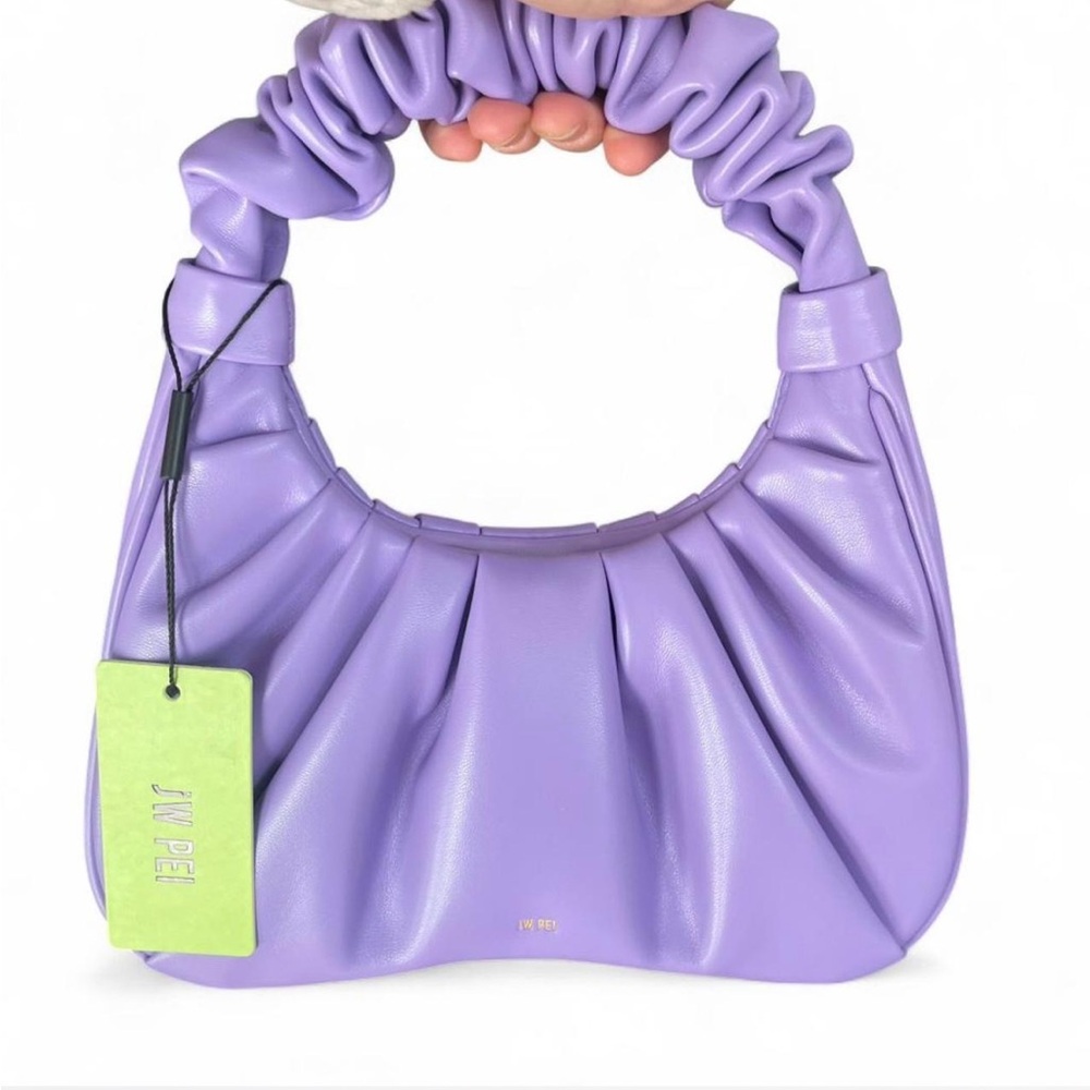 NWT JW Pei Gabby Ruched Hobo Bag in Purple